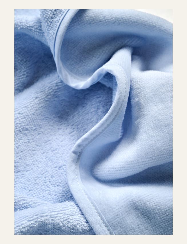 Kapuutsiga rätik hele sinine - 2