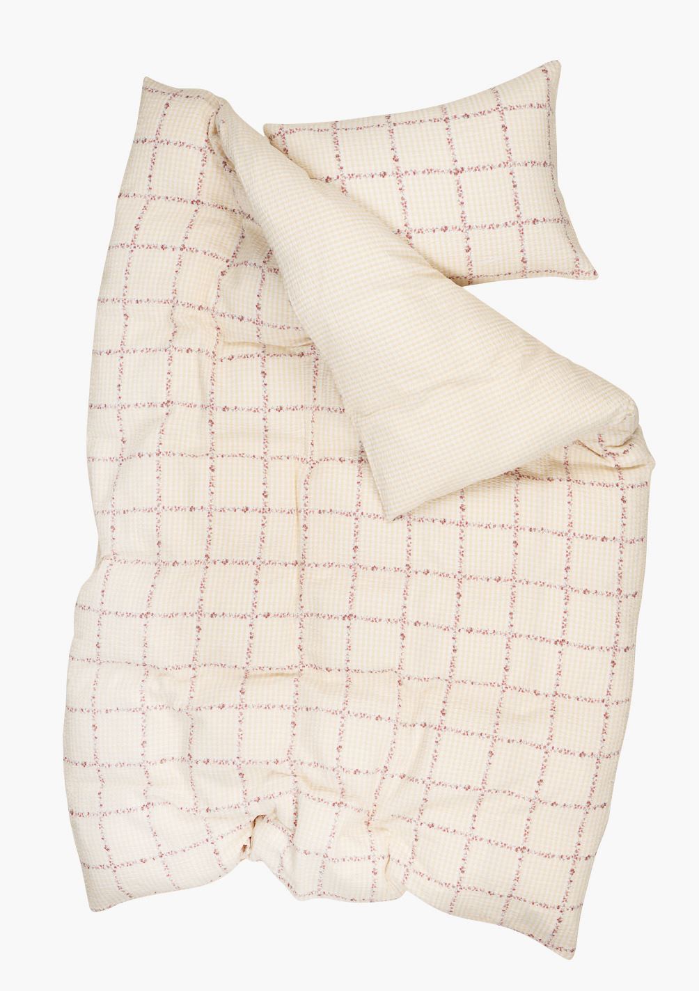 Voodipesukomplekt krepp-puuvillane mitmevärviline/kollane - 2