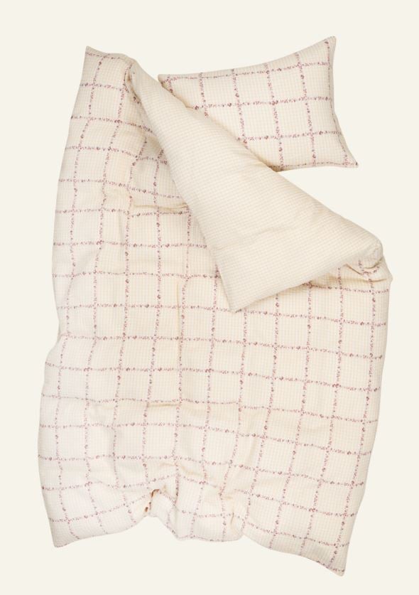 Voodipesukomplekt krepp-puuvillane mitmevärviline/kollane - 2