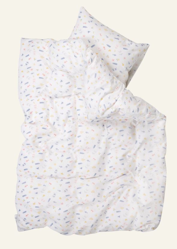 Voodipesukomplekt krepp-puuvillane mitmevärviline - 2