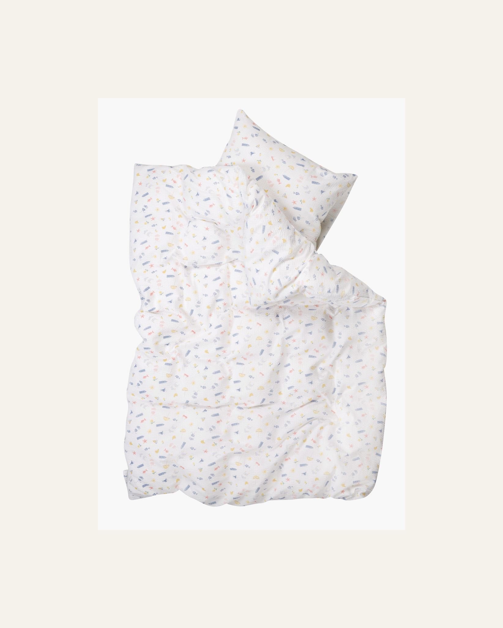 Voodipesukomplekt krepp-puuvillane mitmevärviline - 2