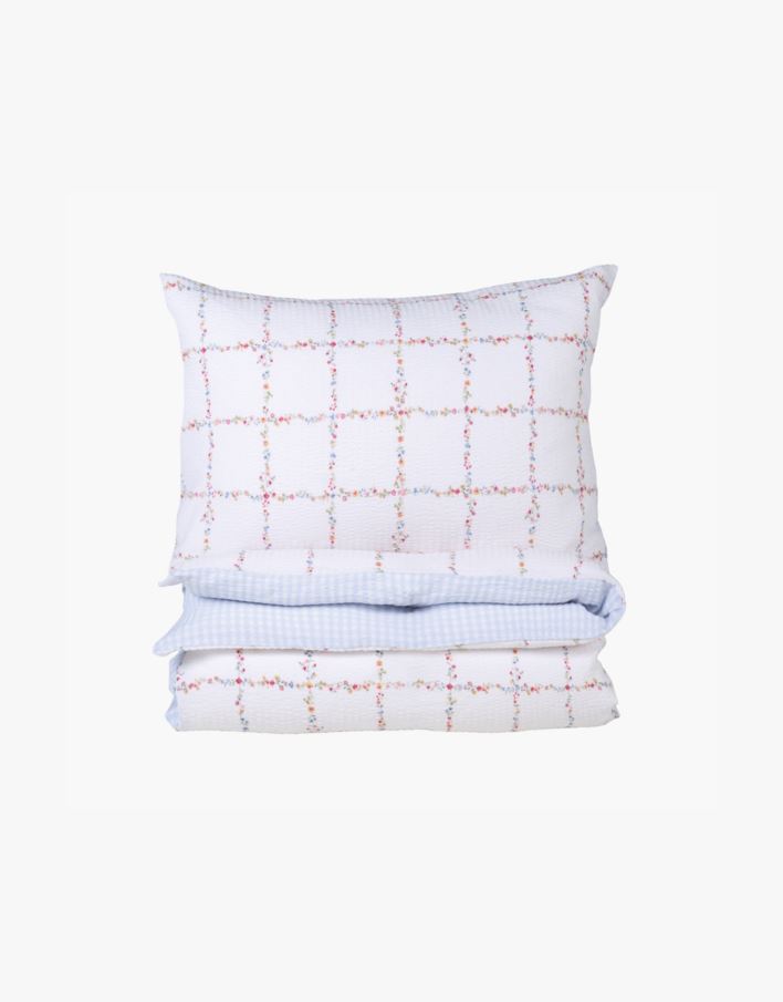 Voodipesukomplekt krepp-puuvillane mitmevärviline - 230x220 cm mitmevärviline - 1