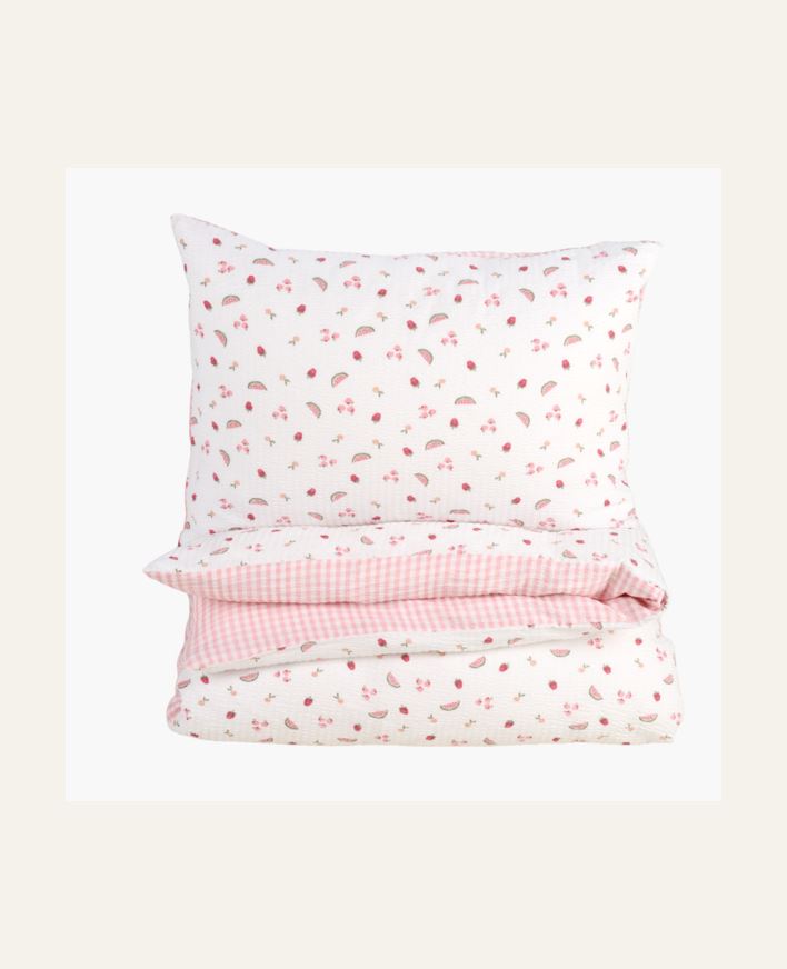 Voodipesukomplekt krepp-puuvillane mitmevärviline - 150x210 cm/50x60 cm mitmevärviline - 1