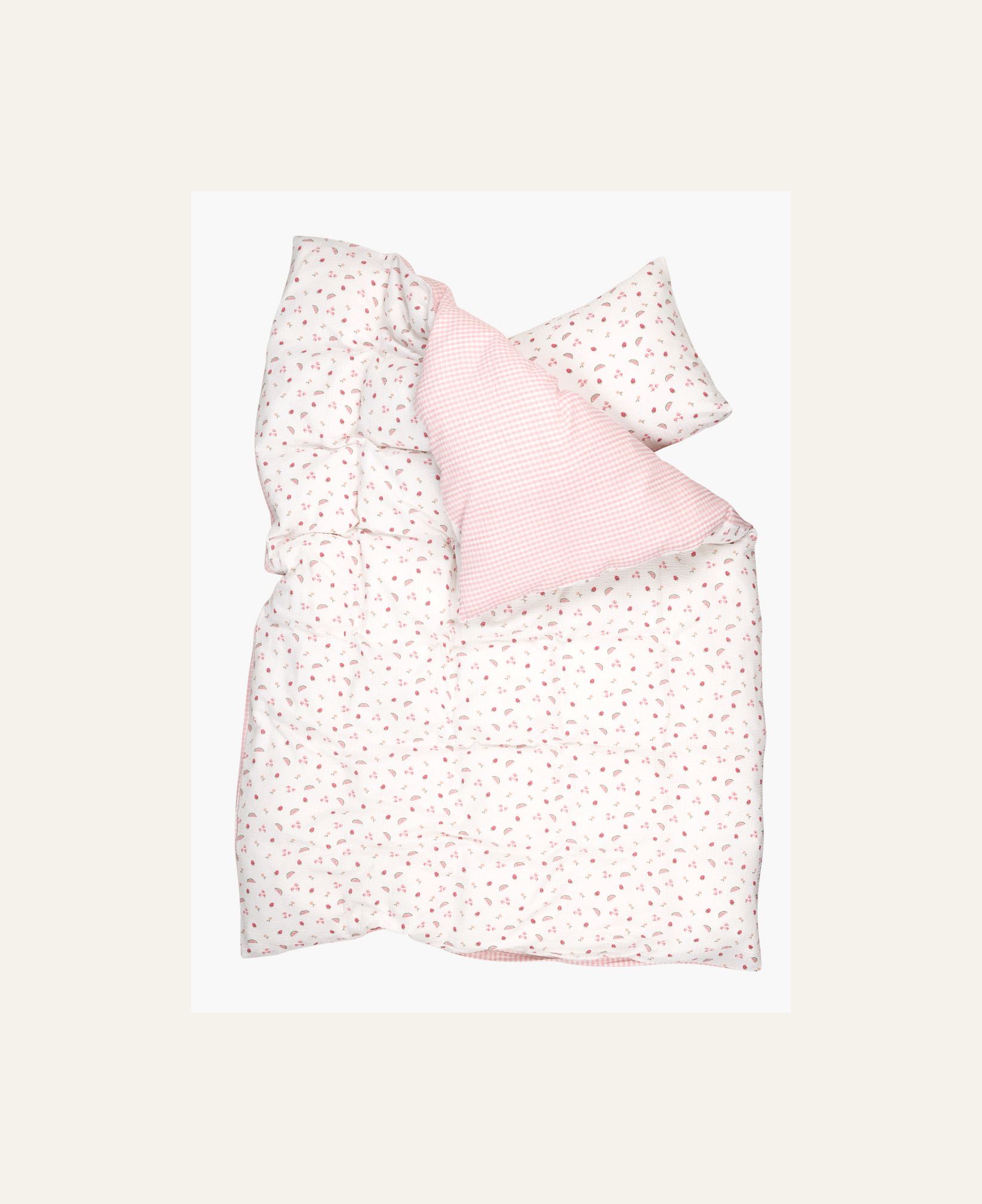 Voodipesukomplekt krepp-puuvillane mitmevärviline - 2