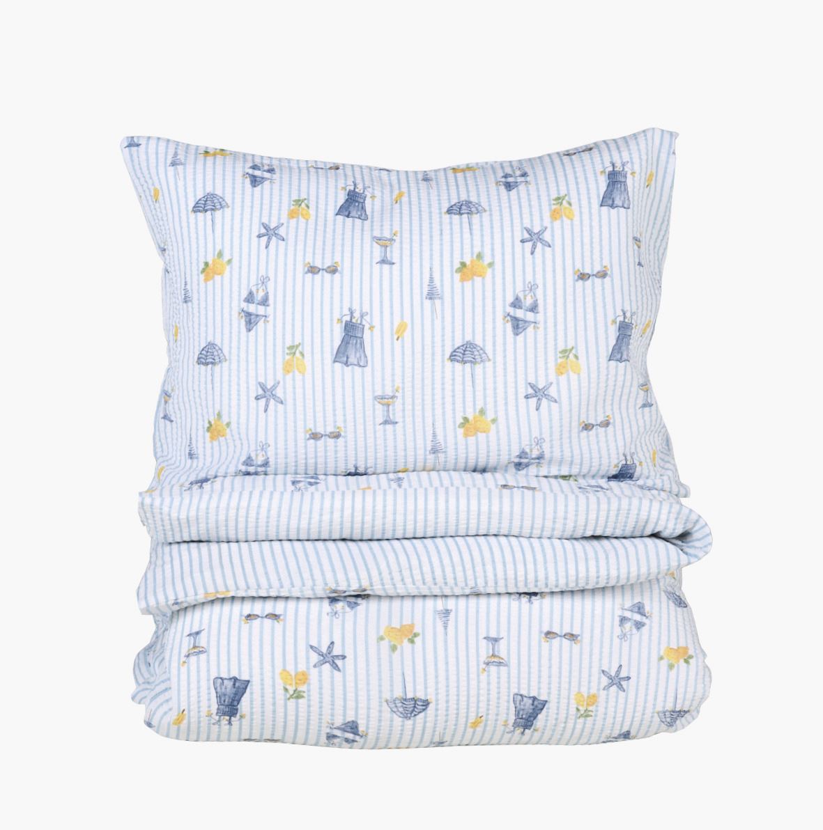 Voodipesukomplekt krepp-puuvillane mitmevärviline - 150x210 cm/50x60 cm mitmevärviline - 1