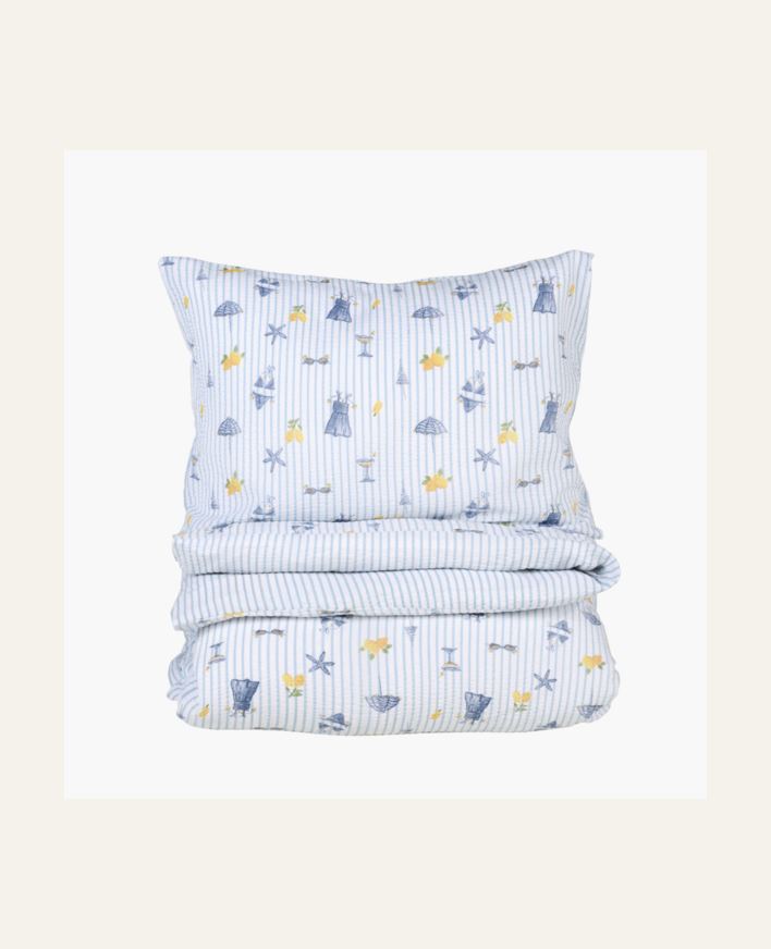 Voodipesukomplekt krepp-puuvillane mitmevärviline - 150x210 cm/50x60 cm mitmevärviline - 1