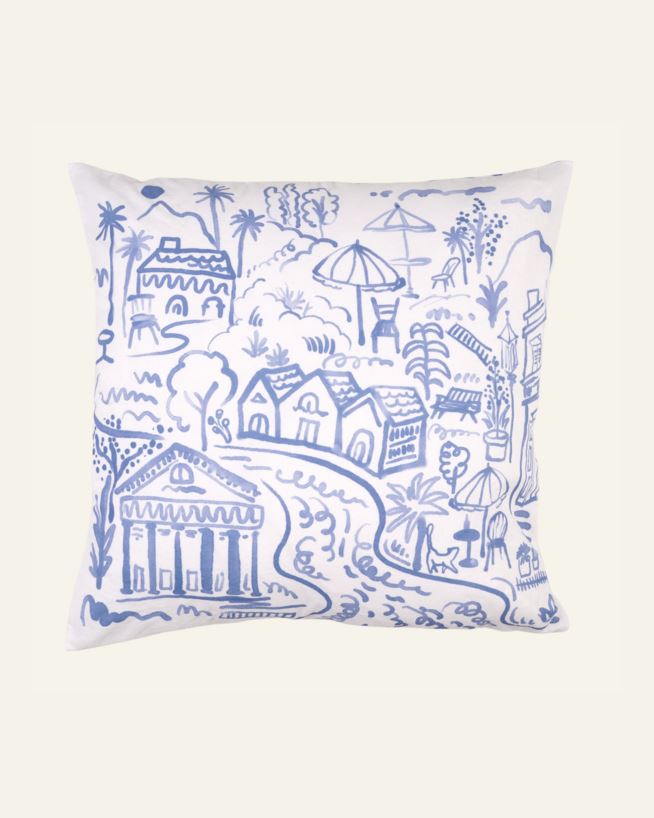 Dekoratiivpadja kate mitmevärviline/sinine - 50x50 cm mitmevärviline/sinine - 1