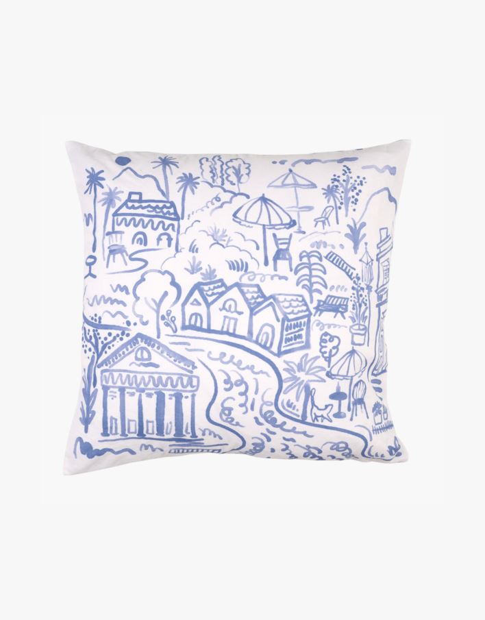 Dekoratiivpadja kate mitmevärviline/sinine - 50x50 cm mitmevärviline/sinine - 1