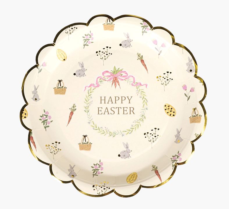 Paberist plaadid 8pk mitmevärviline - ø22,5 cm mitmevärviline - 1