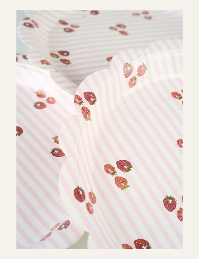 Paberist plaadid 8pk mitmevärviline/roosa - 2