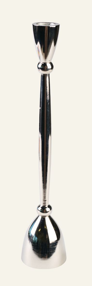 Küünlajalg hõbedane - 5,5x5,5x22 cm hõbedane - 1