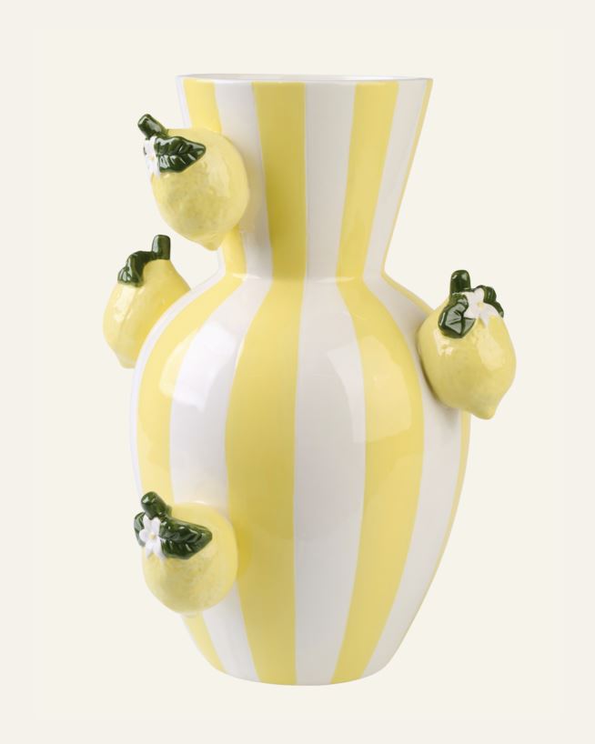 Vaas mitmevärviline/kollane - 17x17x30 cm mitmevärviline/kollane - 1