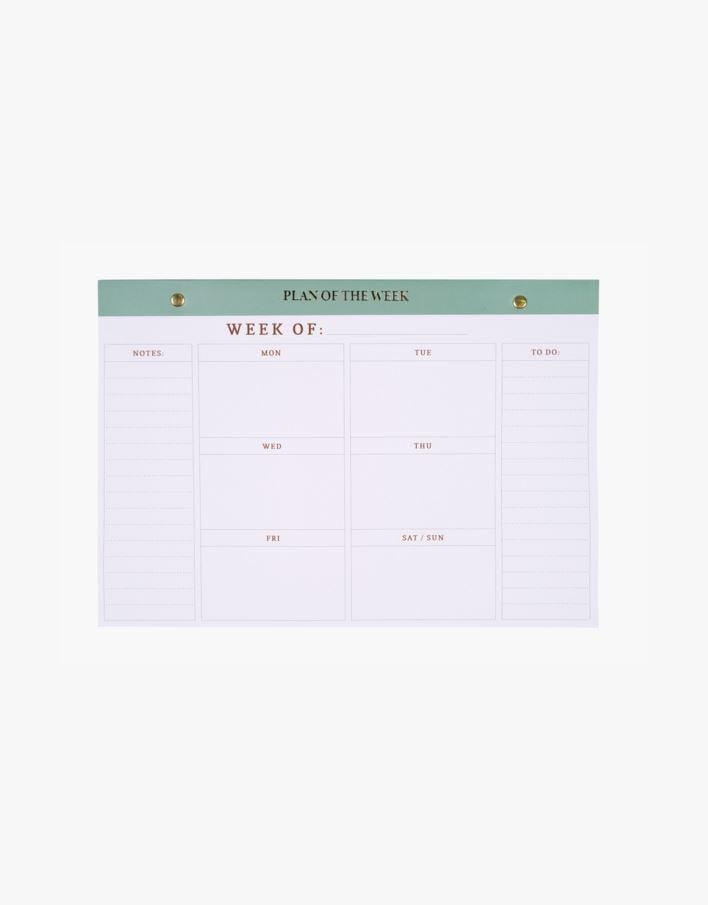 Nädala planeerija oliiviroheline - 21x30 cm oliiviroheline - 1