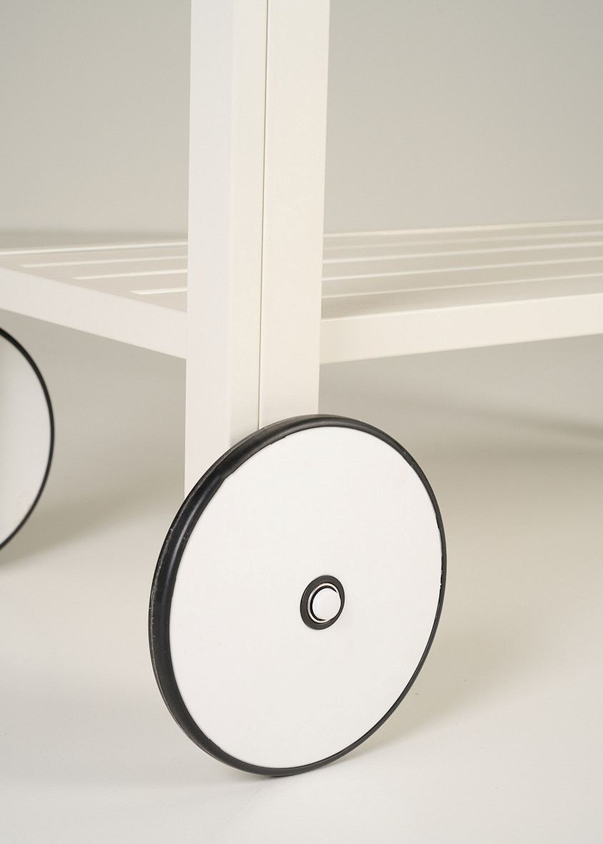 Ratastega riiul loodusvalge - 4