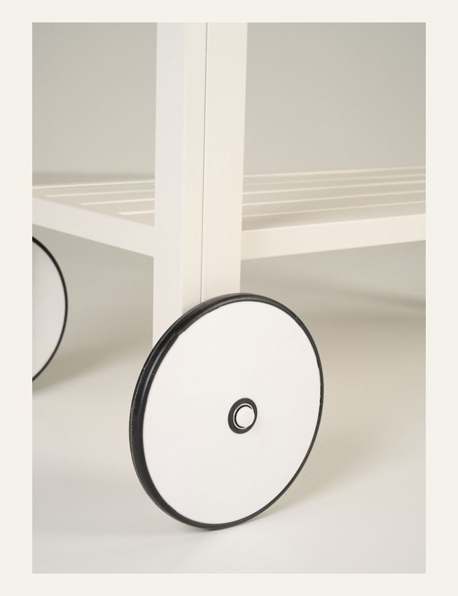 Ratastega riiul loodusvalge - 4