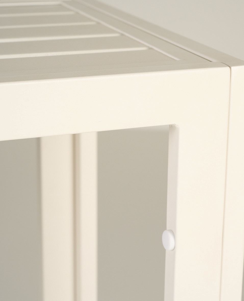 Ratastega riiul loodusvalge - 2