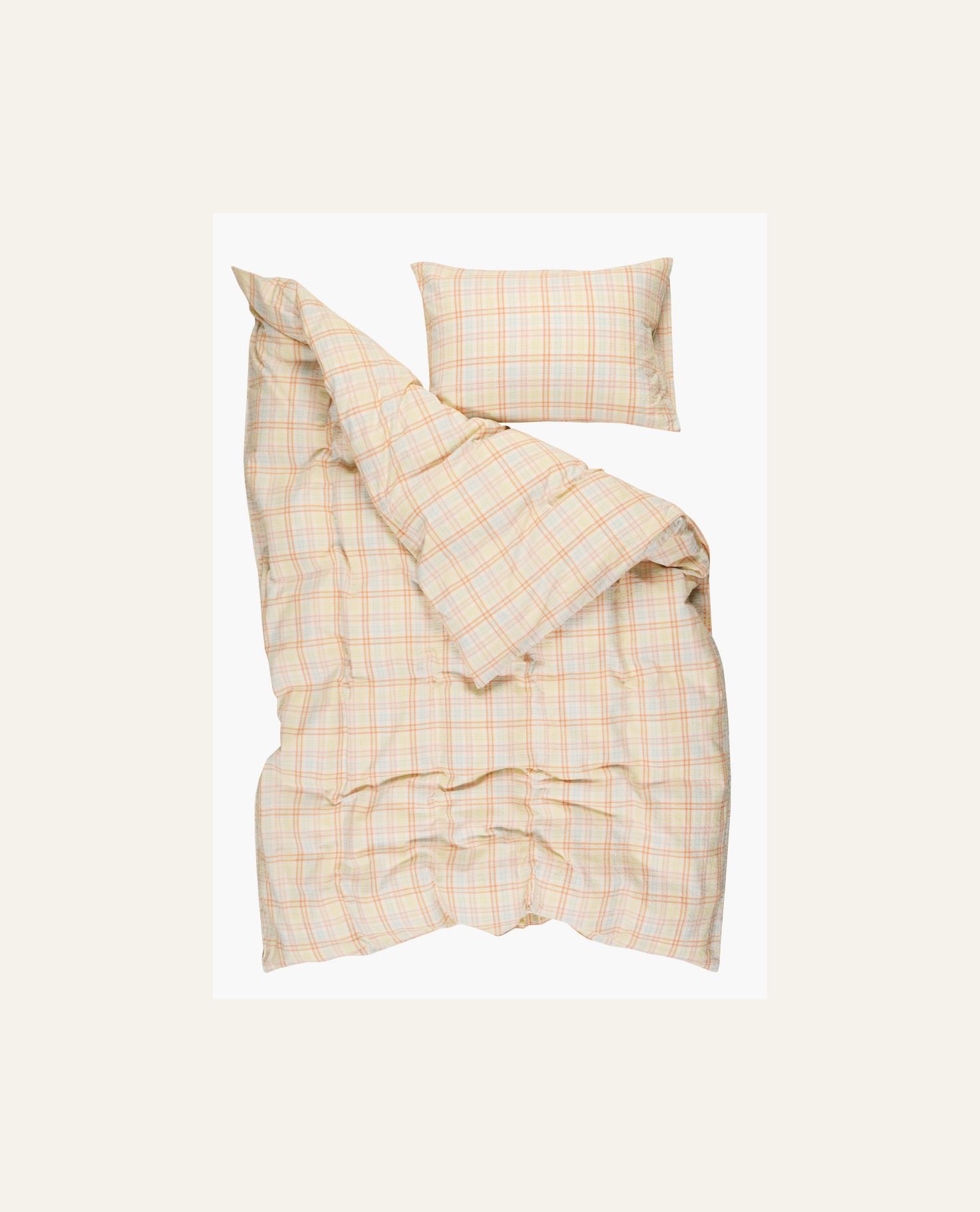 Voodipesukomplekt lõimvärvitud krepp-puuvill mitmevärviline - 2