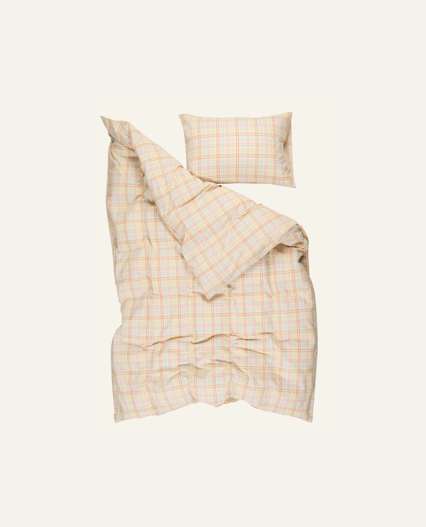 Voodipesukomplekt lõimvärvitud krepp-puuvill mitmevärviline - 3