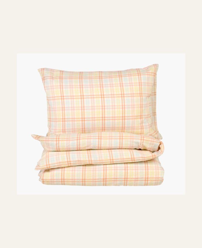 Voodipesukomplekt lõimvärvitud krepp-puuvill mitmevärviline - 150x210 cm/50x60 cm mitmevärviline - 1