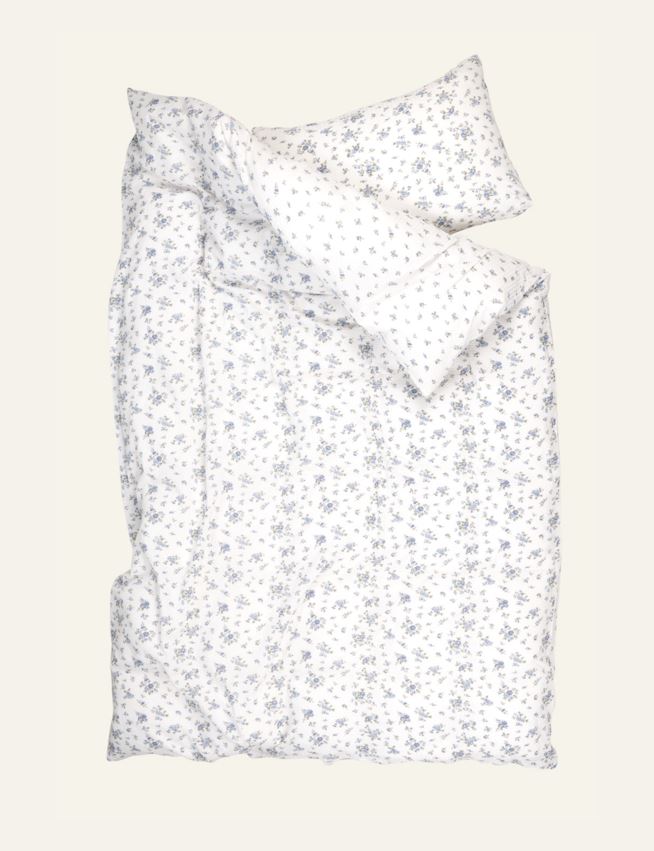 Voodipesukomplekt krepp-puuvillane sinine - 4