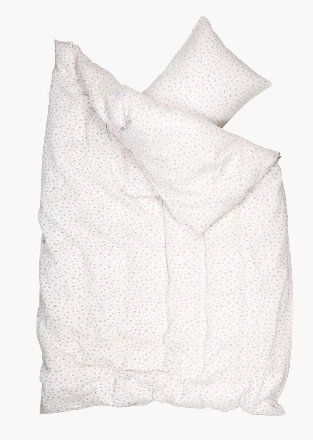 Voodipesukomplekt krepp-puuvillane roosa - 2