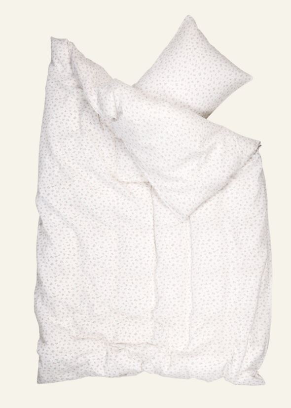 Voodipesukomplekt krepp-puuvillane roosa - 2