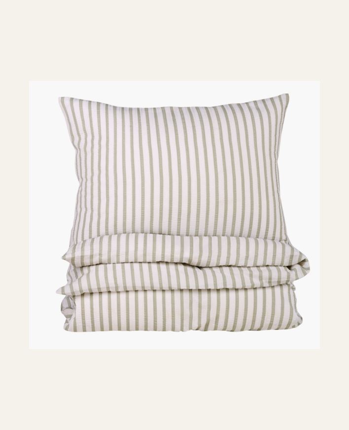 Voodipesukomplekt krepp-puuvillane roheline - 150x210 cm roheline - 1