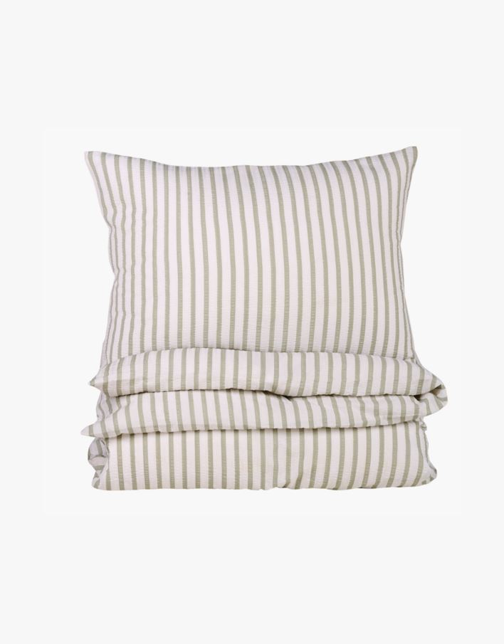 Voodipesukomplekt krepp-puuvillane roheline - 150x210 cm roheline - 1