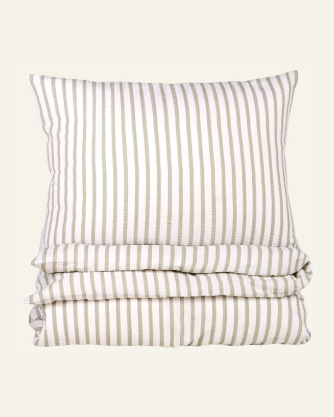 Voodipesukomplekt krepp-puuvillane roheline - 150x210 cm roheline - 1