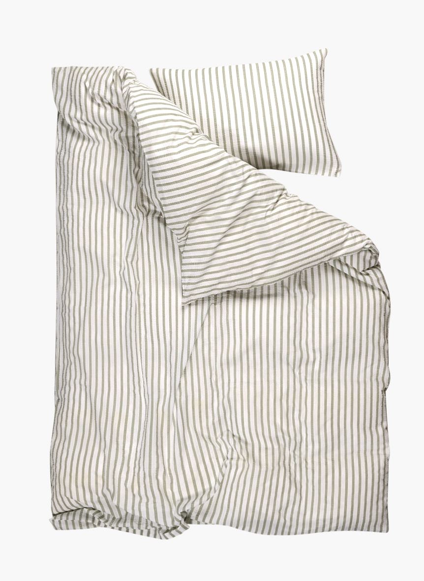 Voodipesukomplekt krepp-puuvillane roheline - 2