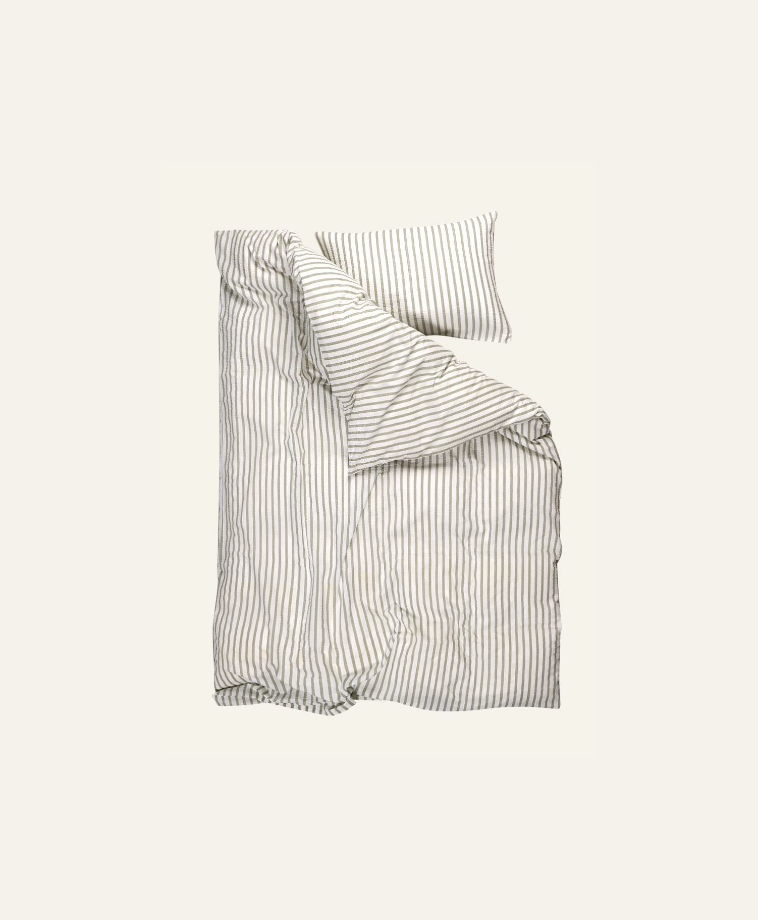 Voodipesukomplekt krepp-puuvillane roheline - 3