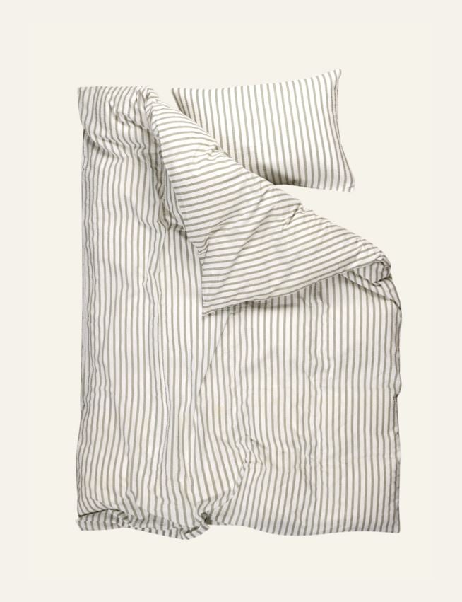 Voodipesukomplekt krepp-puuvillane roheline - 3