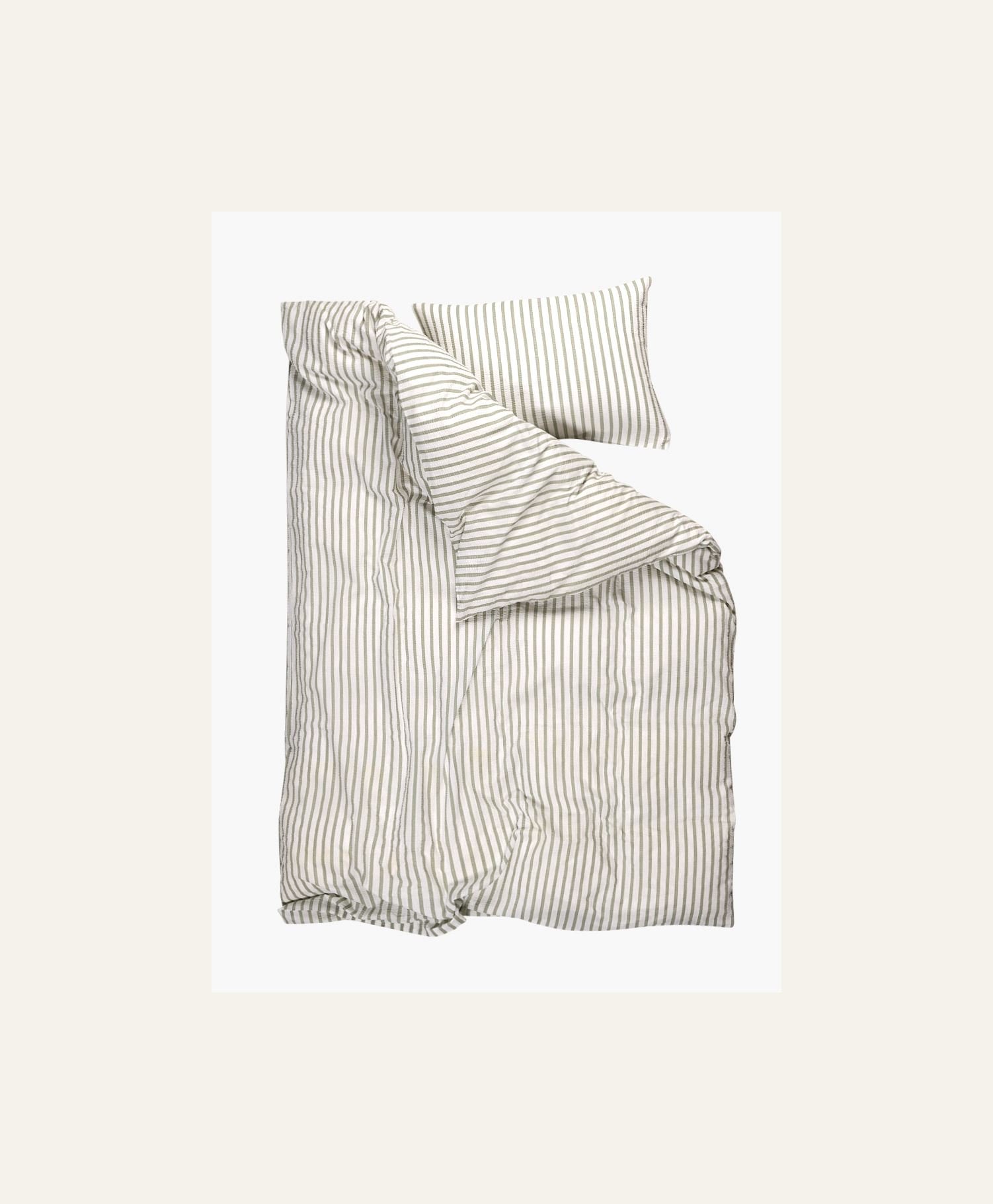 Voodipesukomplekt krepp-puuvillane roheline - 2