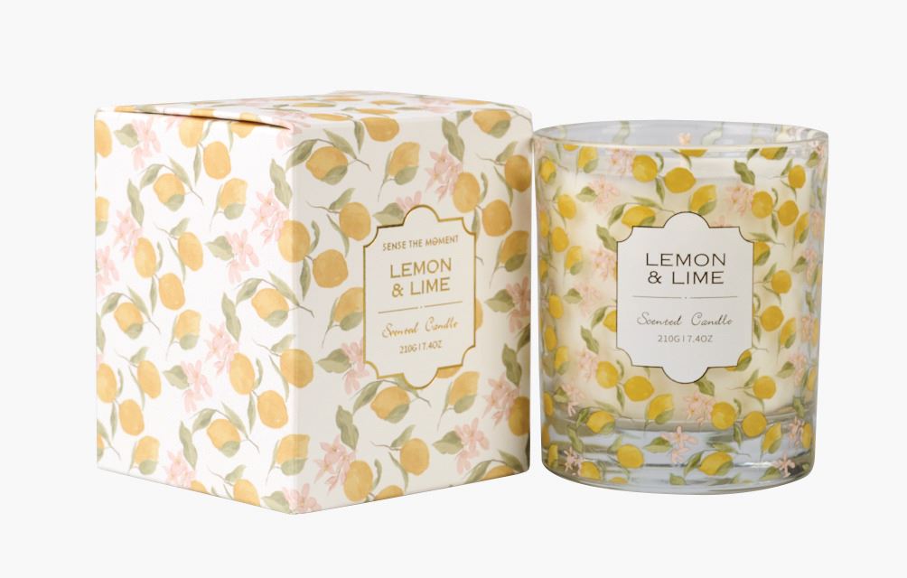 Lõhnaküünal mitmevärviline/kollane - 210 g mitmevärviline/kollane - 1