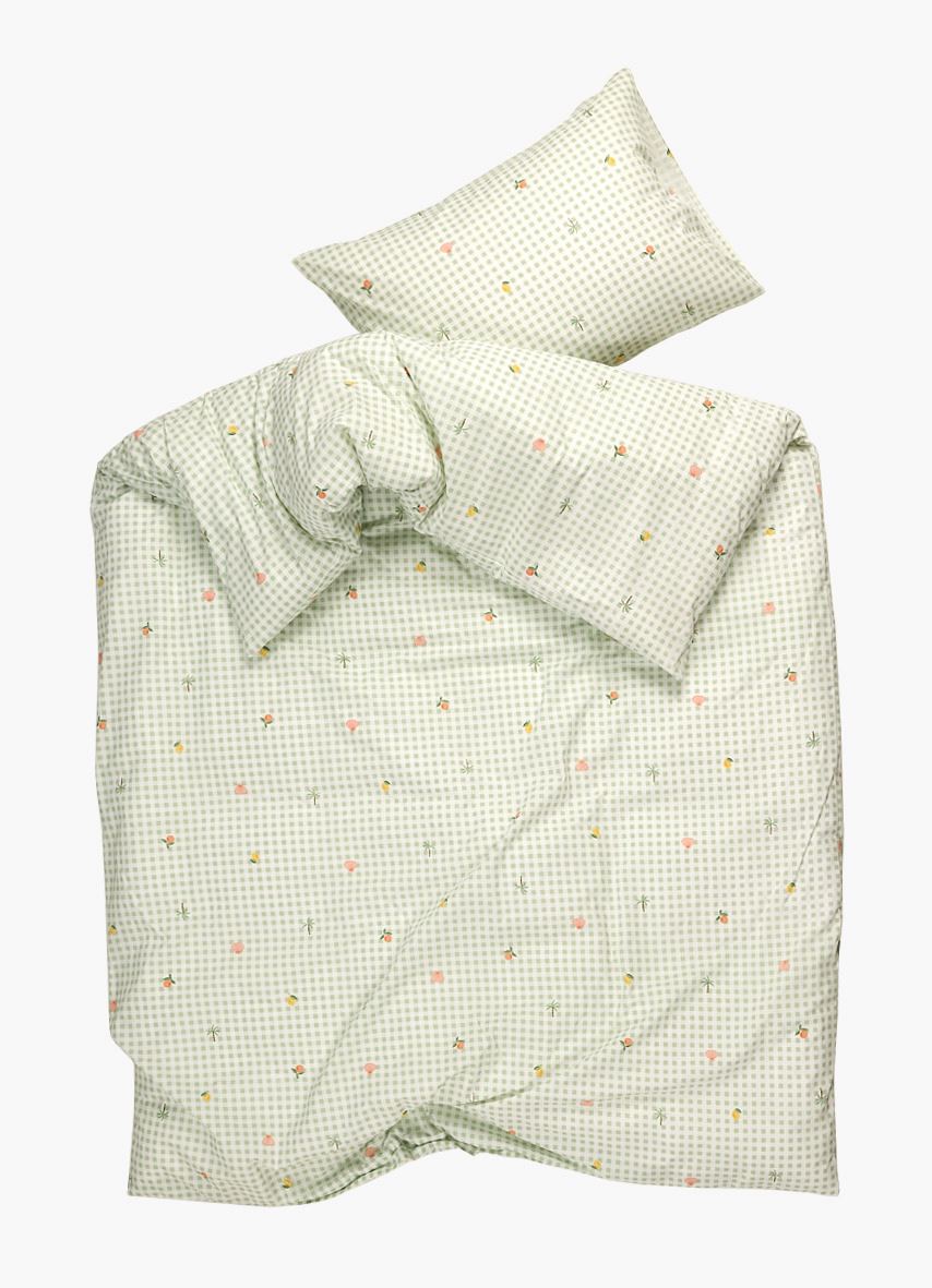 Voodipesukomplekt puuvillane roheline - 2