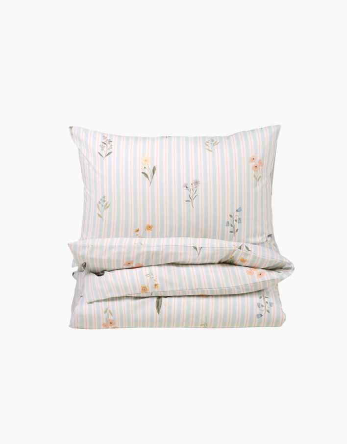 Voodipesukomplekt puuvillane hele sinine - 200x220 cm hele sinine - 1