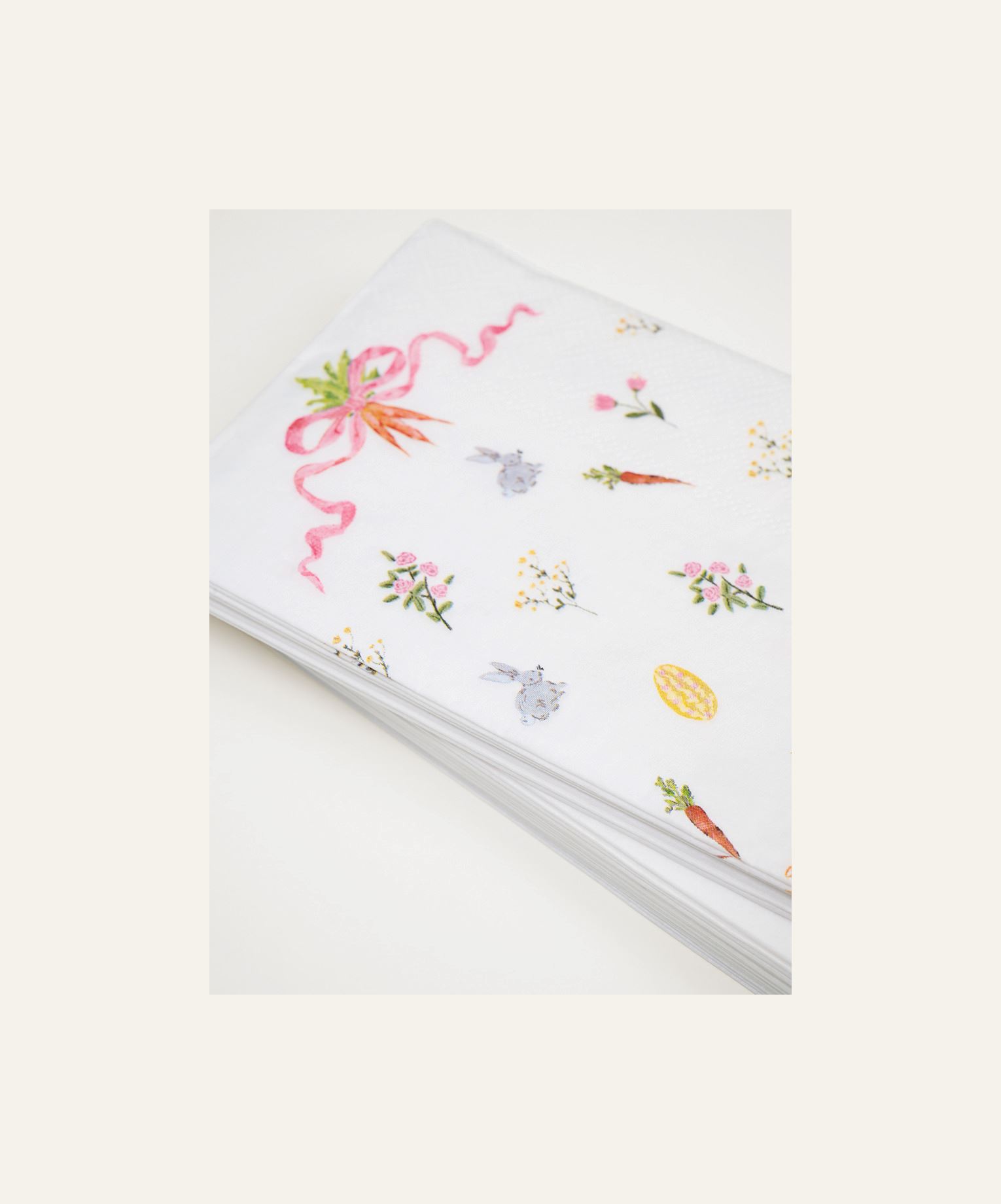 Pabersalvrätik mitmevärviline/valge - 3