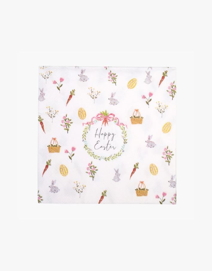 Pabersalvrätikud mitmevärviline/valge - 33x33 cm mitmevärviline/valge - 1