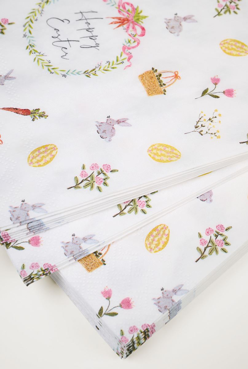 Pabersalvrätikud mitmevärviline/valge - 3