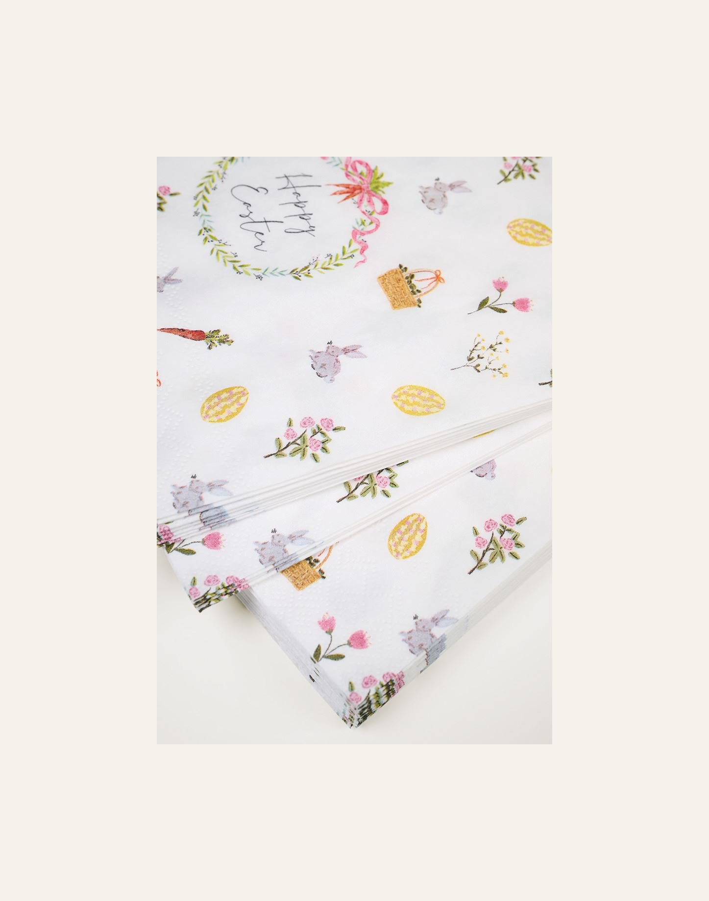 Pabersalvrätikud mitmevärviline/valge - 3