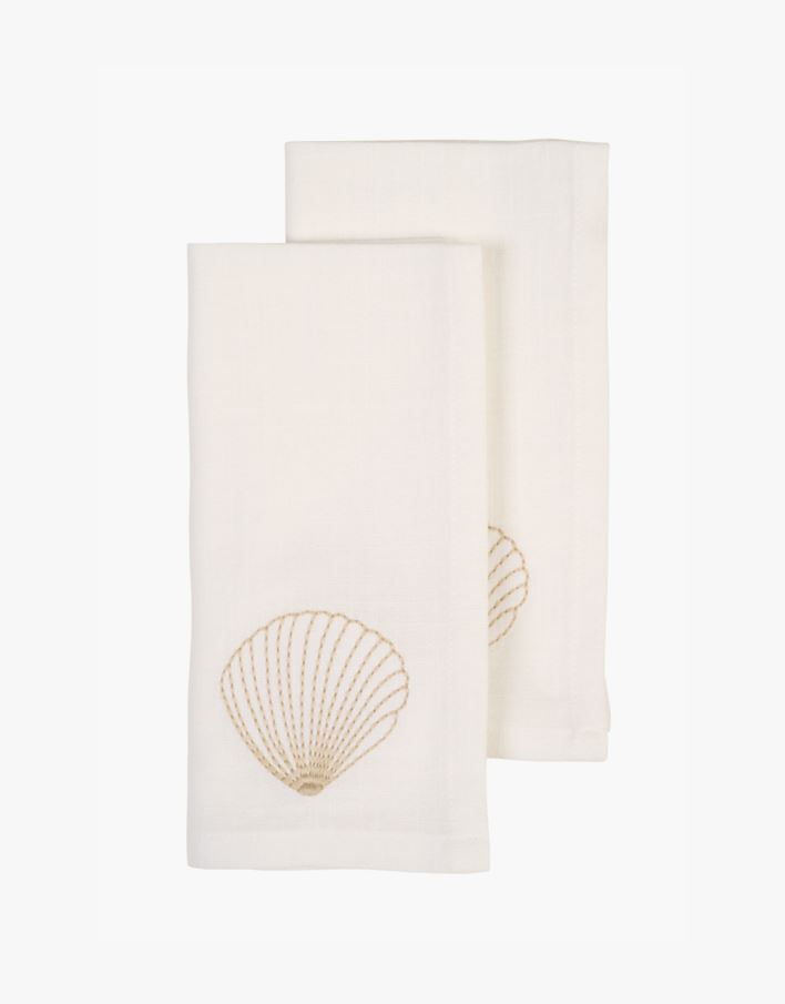 Kangast salvrätik 2tk valge - 45x45 cm valge - 1