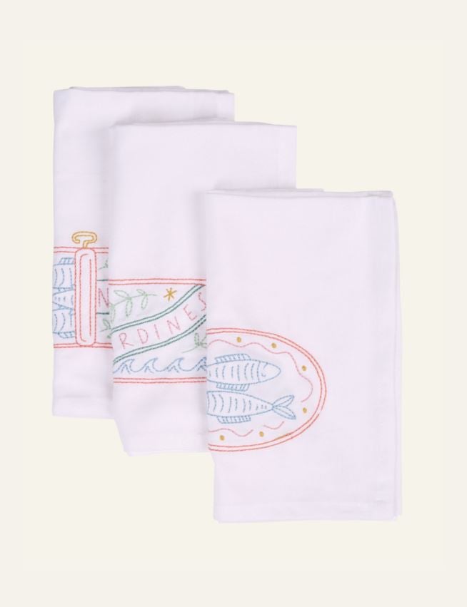 2 tk kangast salvrätik valge - 2