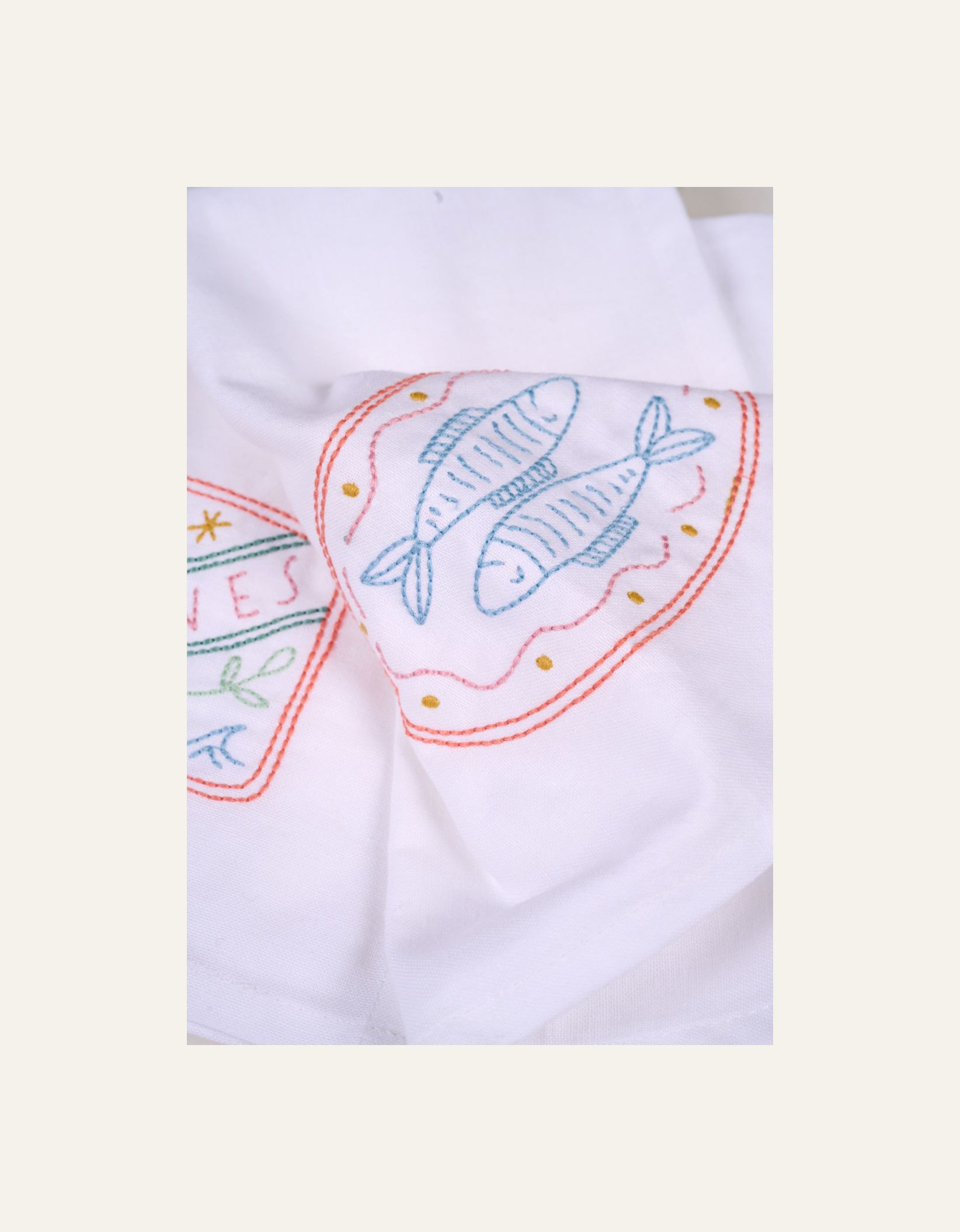 2 tk kangast salvrätik valge - 3