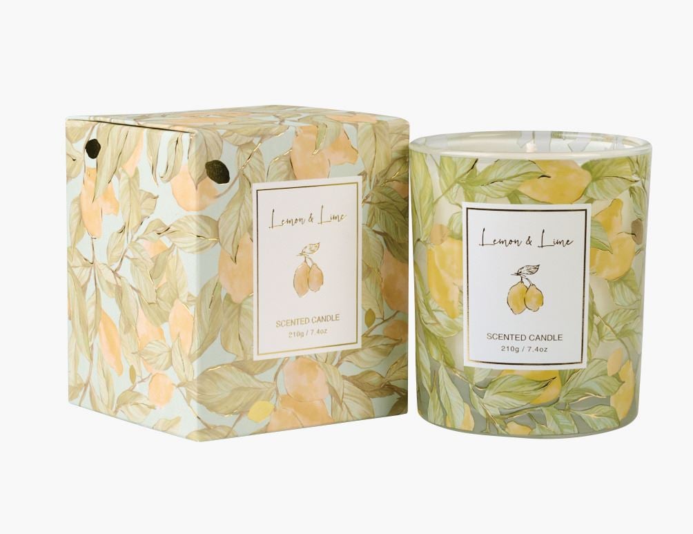 Lõhnaküünal mitmevärviline/kollane - 210 g mitmevärviline/kollane - 1