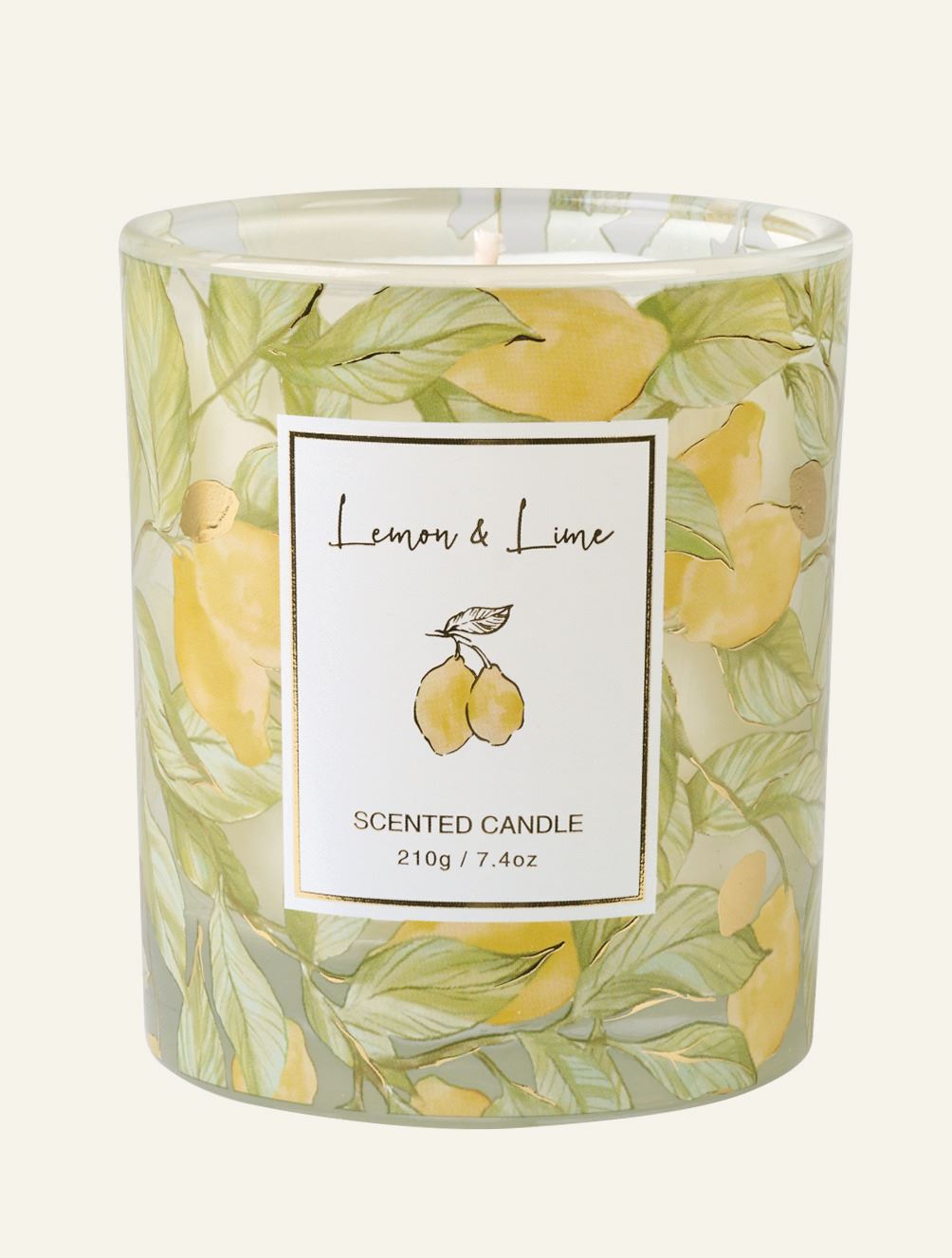 Lõhnaküünal mitmevärviline/kollane - 210 g mitmevärviline/kollane - 1