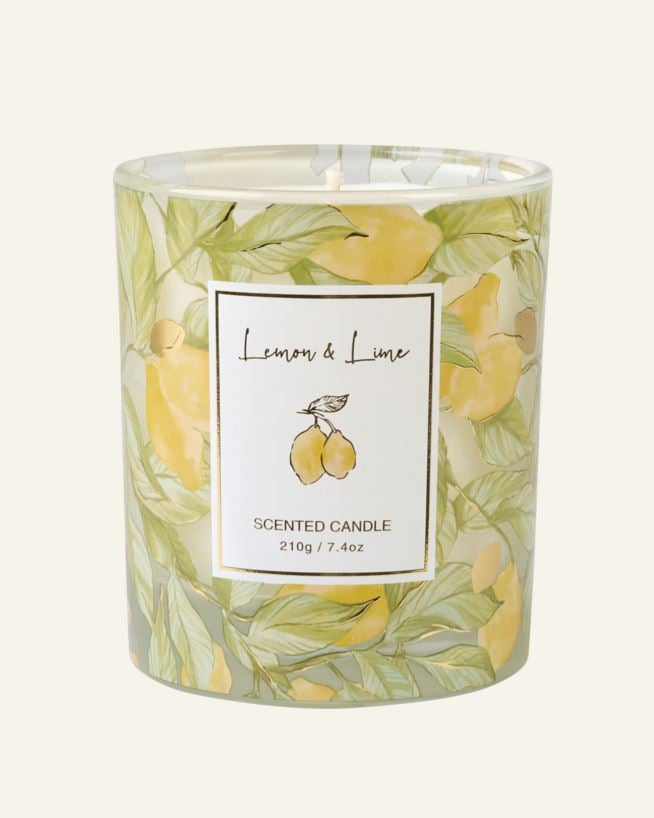 Lõhnaküünal mitmevärviline/kollane - 210 g mitmevärviline/kollane - 1