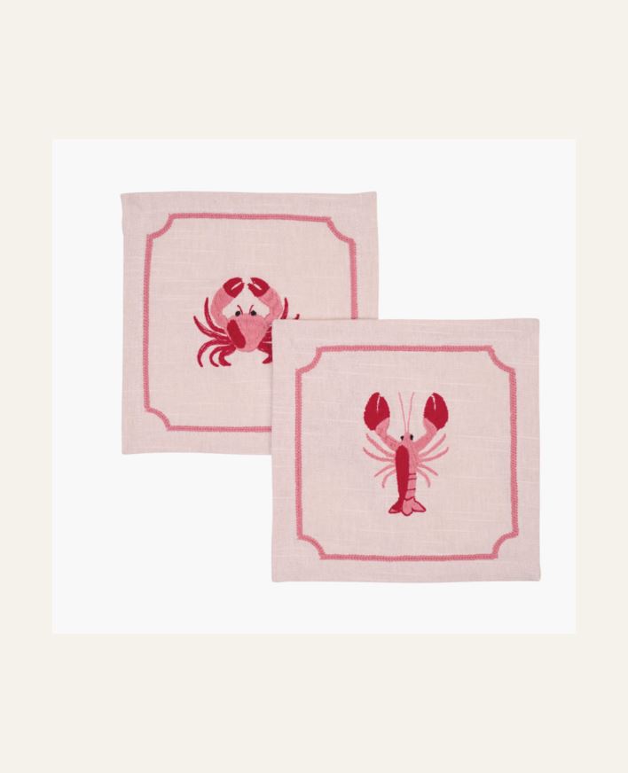 2tk klaasialus roosa - 15x15 cm roosa - 1