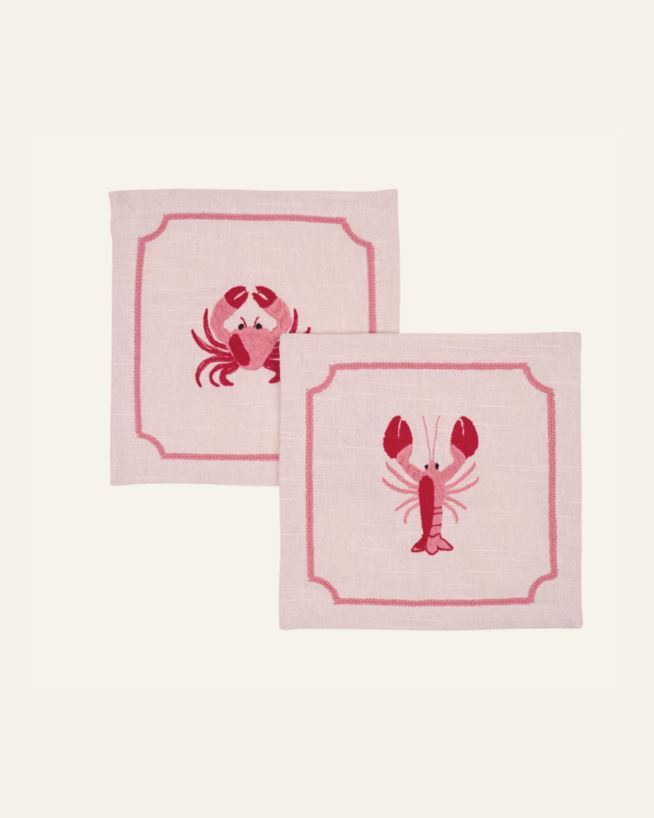 2tk klaasialus roosa - 15x15 cm roosa - 1
