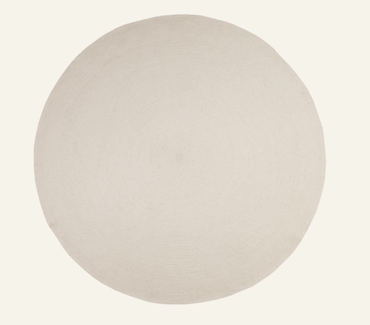 Vaip loodusvalge - ø200 cm loodusvalge - 1