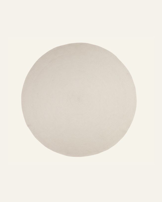 Vaip loodusvalge - ø200 cm loodusvalge - 1